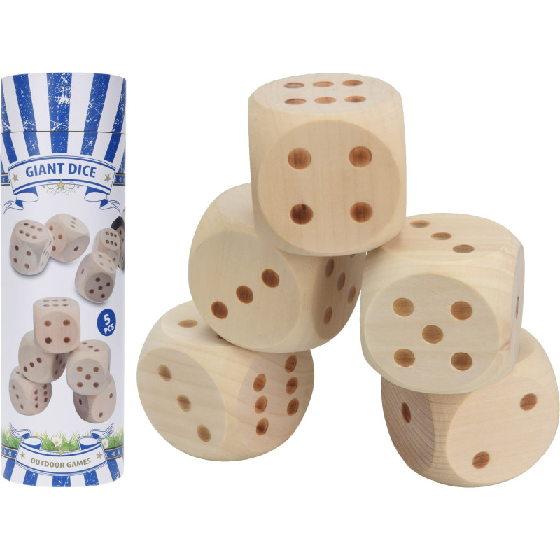 Jeu de maxi dés en bois