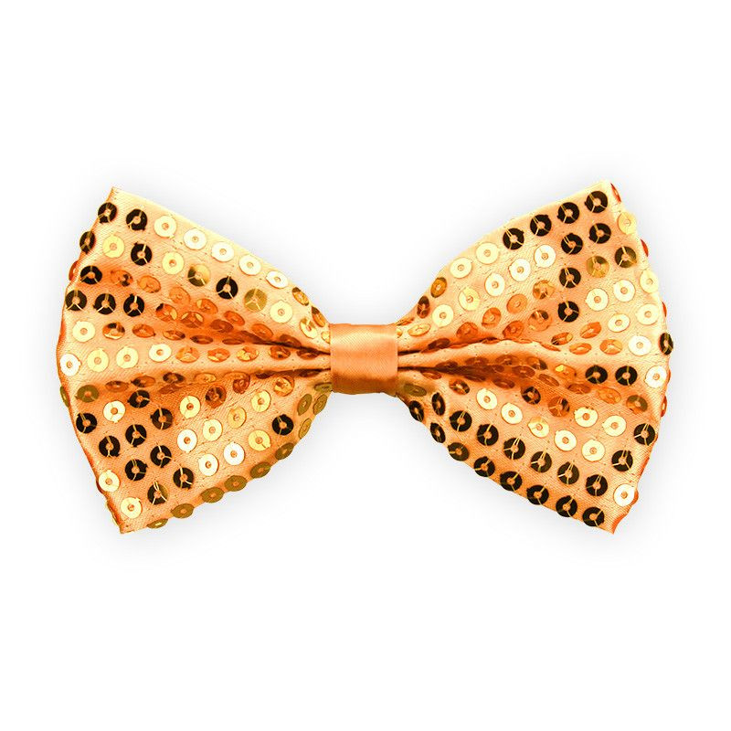 Noeud papillon sequin or