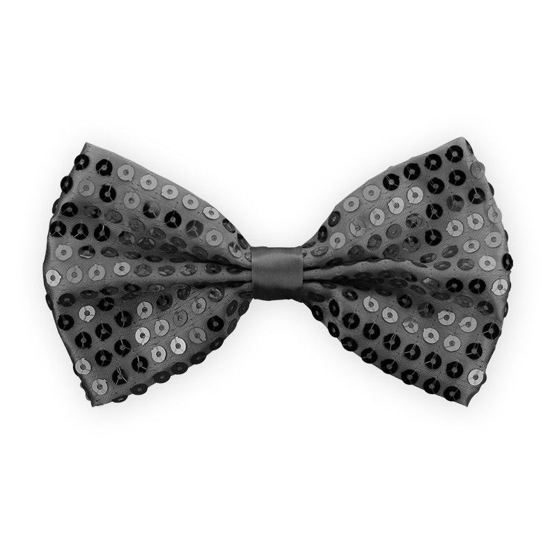 Noeud papillon sequin noir