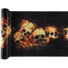 Chemin de table skull noir