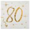 Serviettes 80 ans