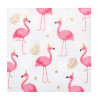 Serviettes Flamant rose