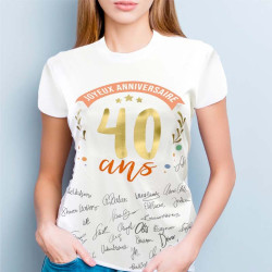 T-Shirt femme 40 Ans