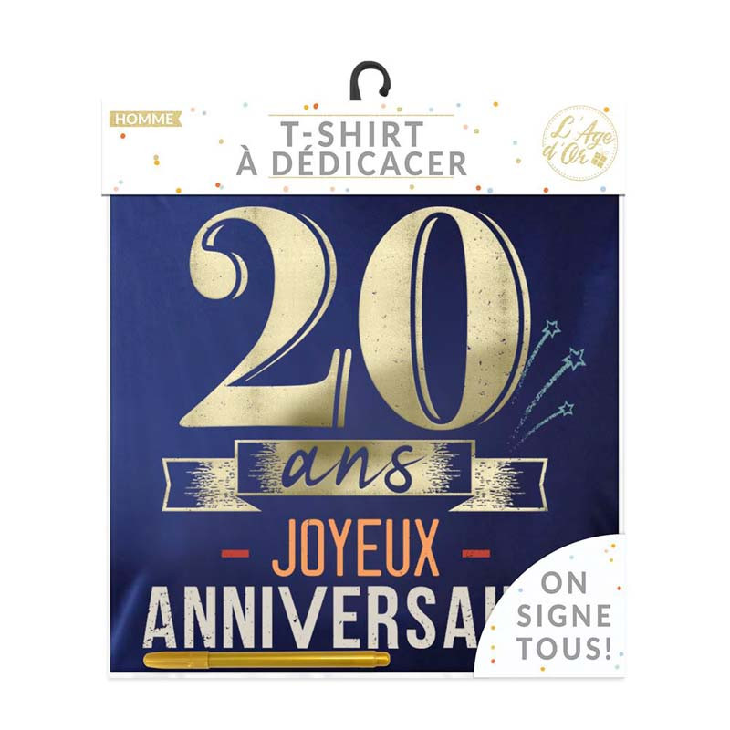 T-Shirt Homme 20 Ans