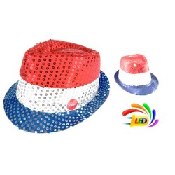 Chapeau tricolore LED