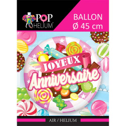 Ballon alu Anniversaire