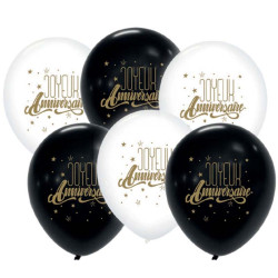 6 Ballons Joyeux Anniversaire