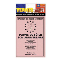 Permis Feter Anniversaire