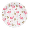 6 Assiettes Flamant rose