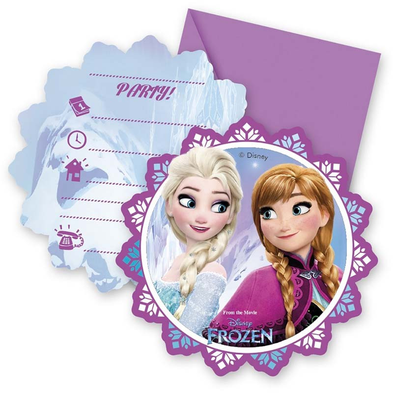 Cartes d'invitation Reine des neiges