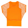 TOP EN RESILLE ORANGE FLUO