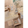 Chemin de table Joyeux Anniversaire métallisé 3m kraft