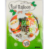 Ballon alu décor Noël