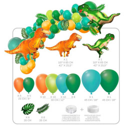 Kit 50 ballons dinosaures