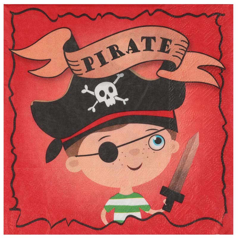 Serviettes Pirate