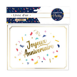 Livre d'or confettis Party