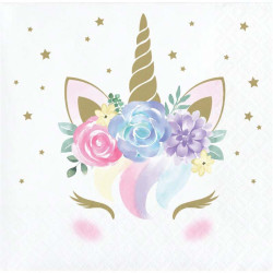 Serviettes unicorn baby