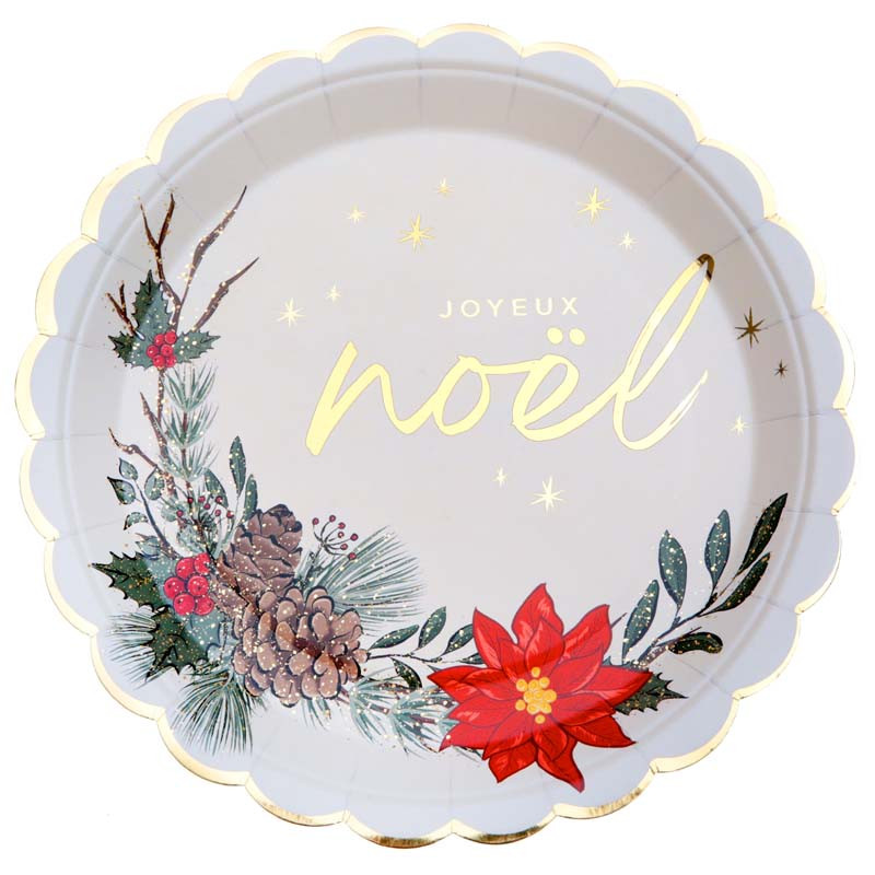 Assiettes Noël sous bois