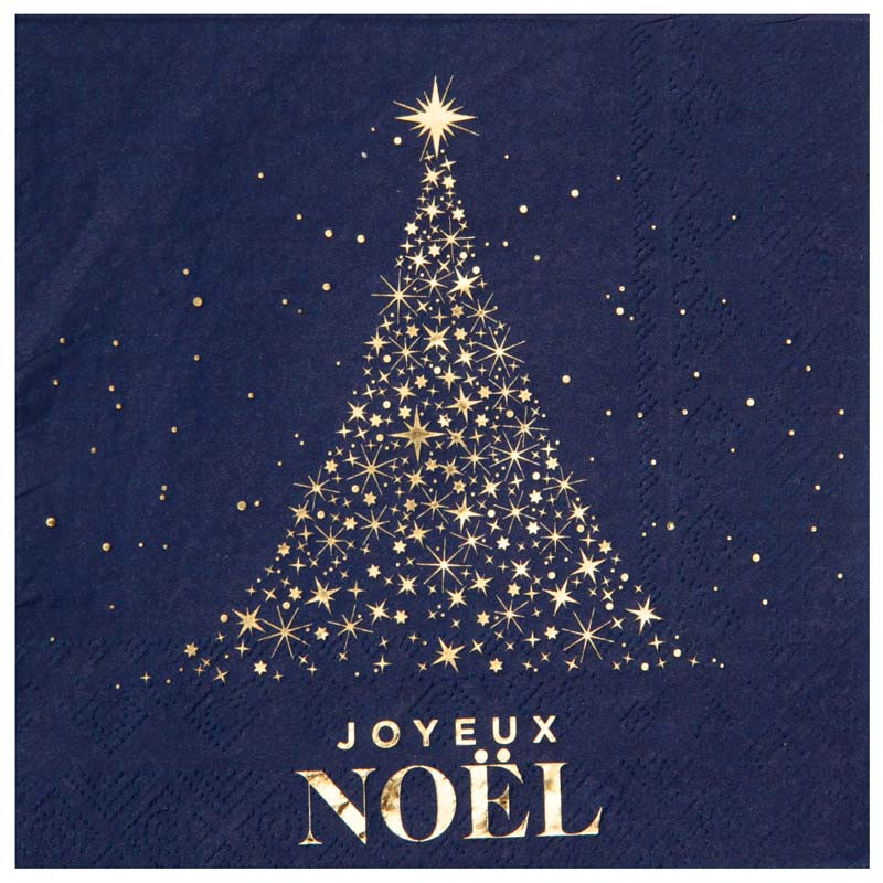 Serviettes Noël scintillant