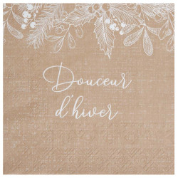 Serviettes douceur d'hiver