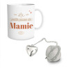 Coffret mug boule à thé mamie