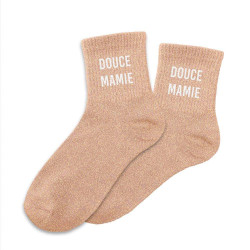 Chaussettes paillettes douce mamie